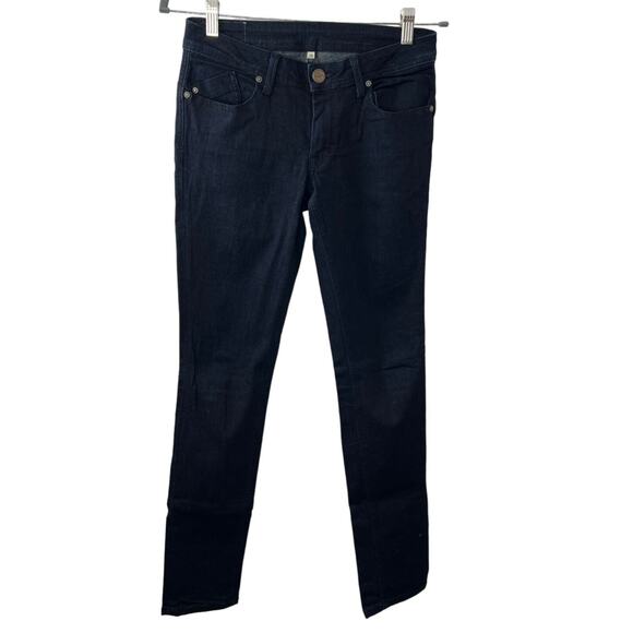 DYLAN GEORGE Blue Dark Wash Cotton Blend Low-Rise Skinny Denim Jeans Size 28 - Picture 1 of 9